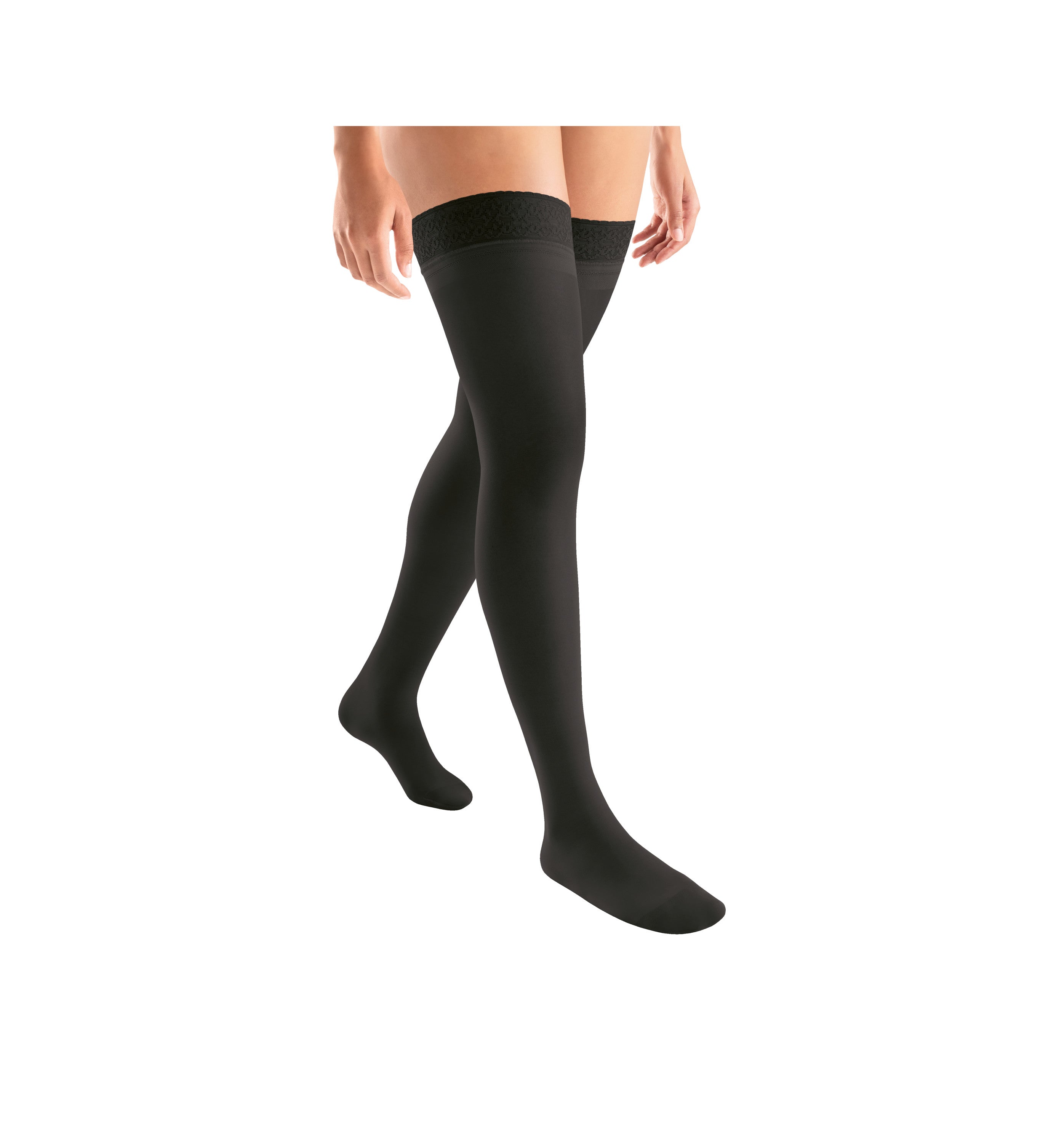 JOBST® ACTIVA Sheer Thigh High, Black