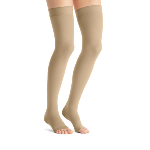 JOBST® Opaque Women's Thigh High 20-30 mmHg w/ Silicone Dot Top Band,