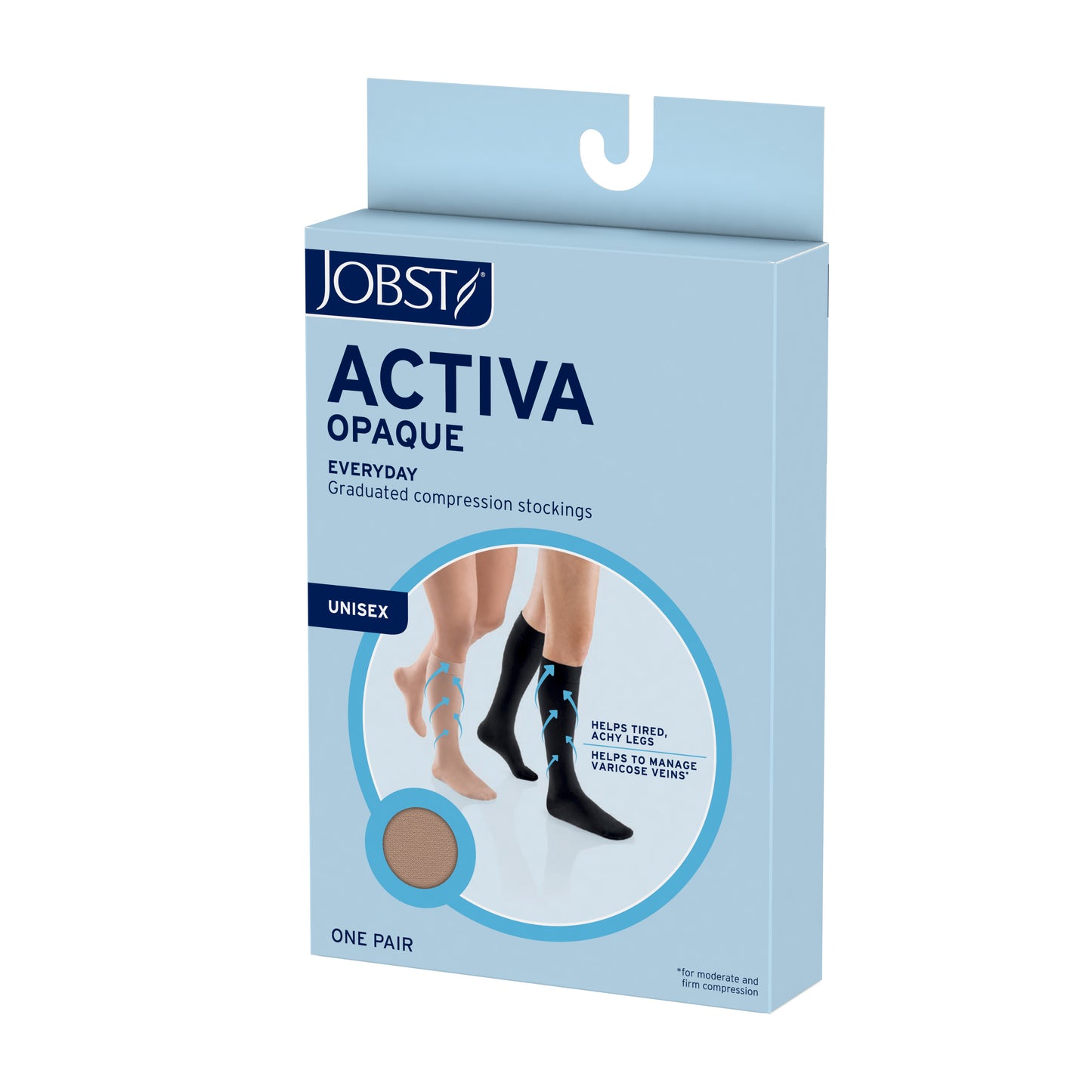 JOBST® ACTIVA Opaque Knee High 15-20 mmHg