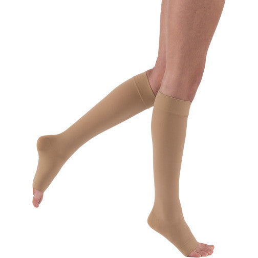 Compression Stockings Relief 20-30 Waist High Closed Toe Bge Lg :  : Health & Personal Care