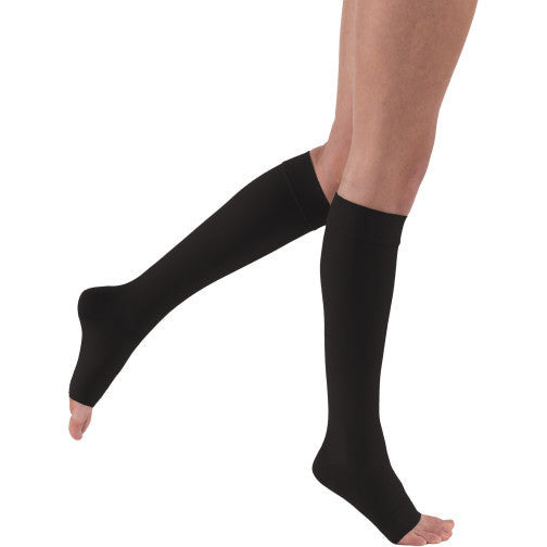 JOBST® Relief 15-20 mmHg OPEN TOE Knee High, Black