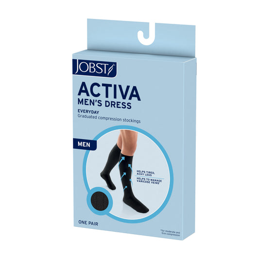 JOBST® ACTIVA Mens Dress Knee High 8-15 mmHg