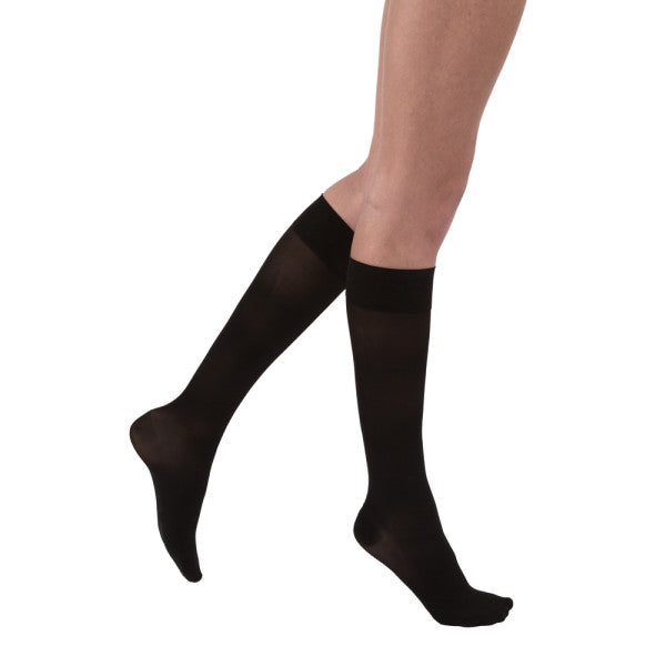 JOBST® UltraSheer SoftFit Women's 15-20 mmHg Knee High, Classic Black