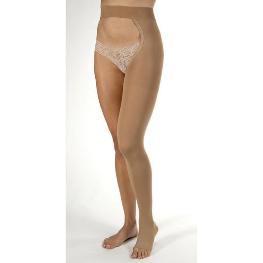Jobst Relief 30-40 mmHg Single Leg OPEN TOE Chap, Beige