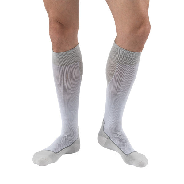 JOBST® Sport Knee High 20-30 mmHg Small White/Gray
