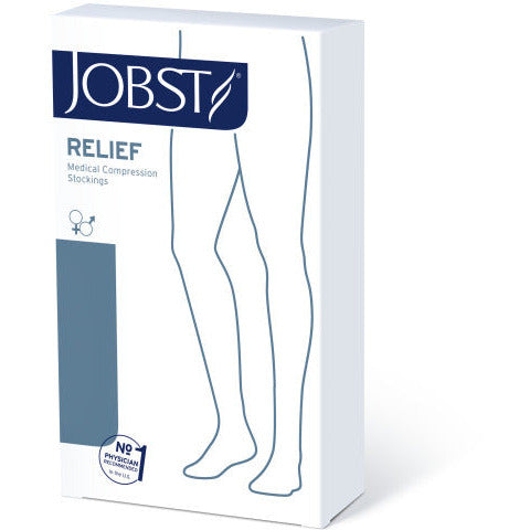 JOBST® Relief Thigh High 20-30 mmHg w/ Silicone Top Band, Open Toe